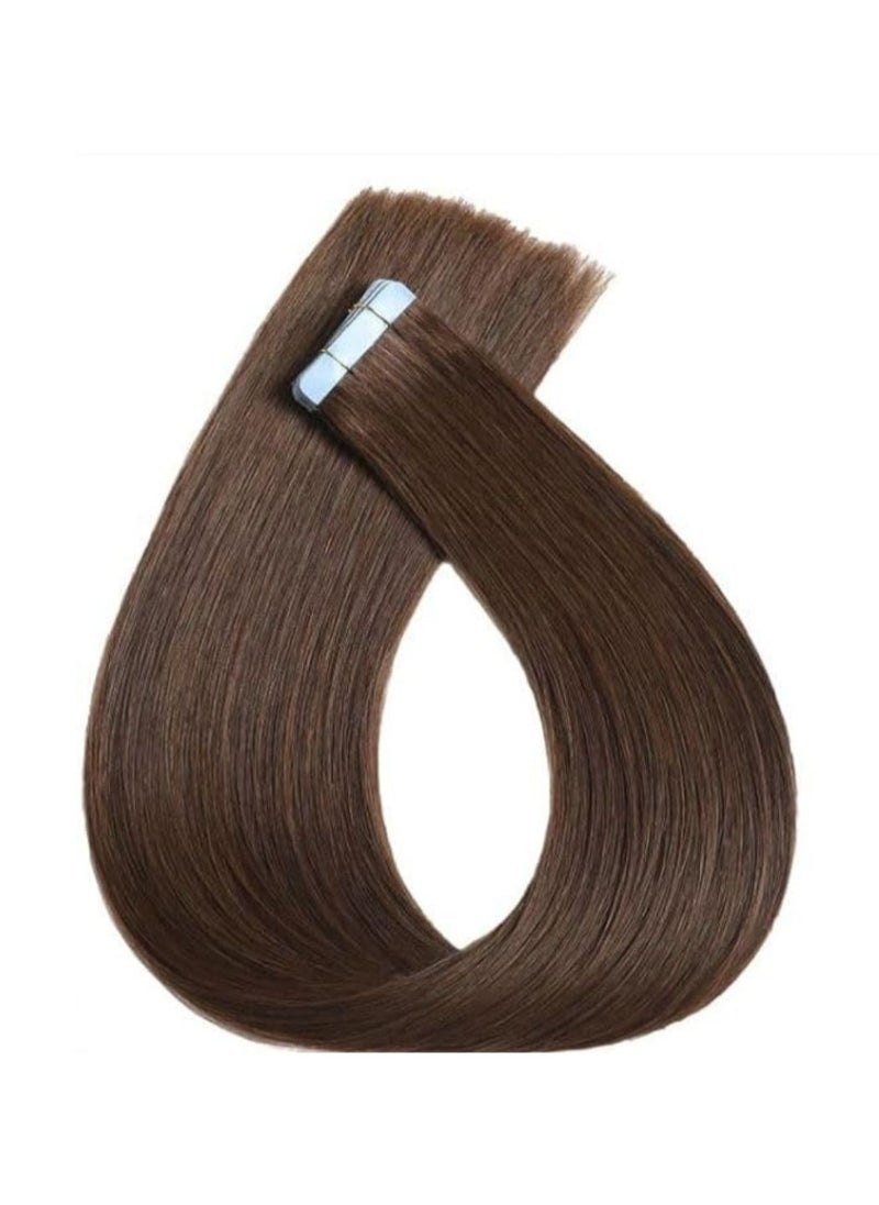 Estelle Invisible Tape in Hair Extensions Natural Human Hair Extensions 20 Pieces 50 Grams ,dark brown  - Image 2