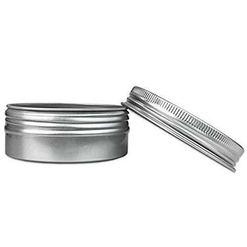 JOYWENG 24 Pack (2 Oz/60ml) Screw Top Round Aluminum Tin Cans, Metal Tin Storage Jar Containers with Screw Cap for Lip Balm, Cosmetic, Candles, Salve, Make Up, Eye Shadow, Powder, Tea - Image 4
