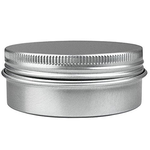 JOYWENG 24 Pack (2 Oz/60ml) Screw Top Round Aluminum Tin Cans, Metal Tin Storage Jar Containers with Screw Cap for Lip Balm, Cosmetic, Candles, Salve, Make Up, Eye Shadow, Powder, Tea - Image 3