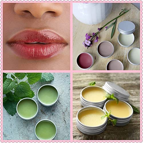JOYWENG 24 Pack (2 Oz/60ml) Screw Top Round Aluminum Tin Cans, Metal Tin Storage Jar Containers with Screw Cap for Lip Balm, Cosmetic, Candles, Salve, Make Up, Eye Shadow, Powder, Tea - Image 5