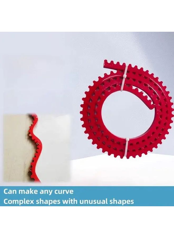 39 37 Inch Woodworking Gear Driven Profiling Strip Flexible High Resilience Curve Template 1M 3 3ft Durable Plastic No Electricity Needed - Image 4