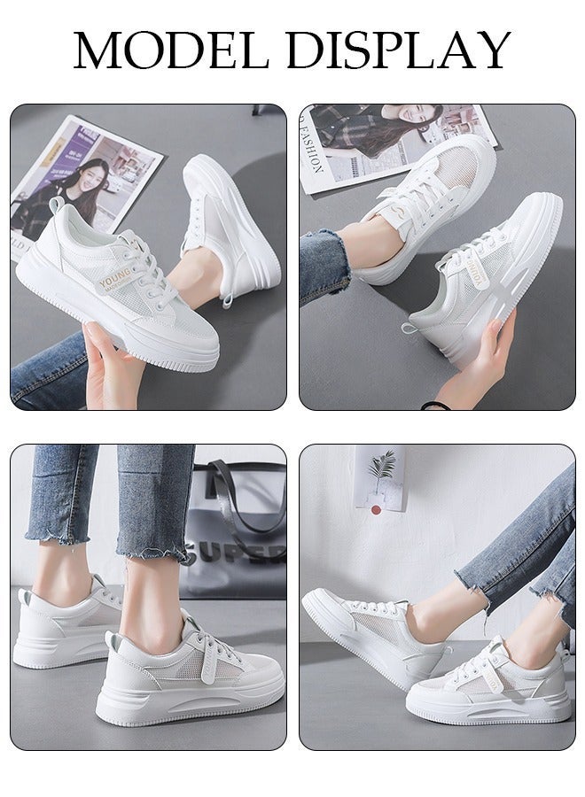 DUNISO Women's Walking Shoes Sneakers Lightweight Comfort Tennis Shoes Mesh Breathable Lightweight Non Slip Casual Work Shoes for Indoor Outdoor Travel Work - Image 2