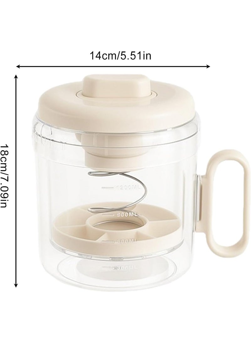 كيلا مصفاة زبادي بمقبض لصنع الزبادي اليوناني، مصفاة مطبخ قابلة لإعادة الاستخدام لفصل مصل اللبن، وتصفية الحليب، وإعداد الوجبات، والوجبات الخفيفة الصحية، رائعة للإفطار والطهي - Image 2