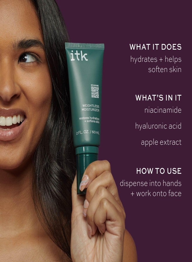 ITK Skincare Cleanser + Moisturizer Set - Milk-To-Foam Face Wash Cleanser + Weightless Hydrating Moisturizer for Smooth and Nourished Skin - Helps Remove Makeup + Hydrate Skin - Skincare Gift Set - Image 5