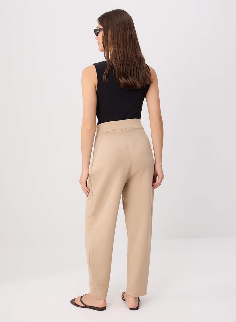 trendyol Stone Carrot Pattern Knitted Trousers - Image 4