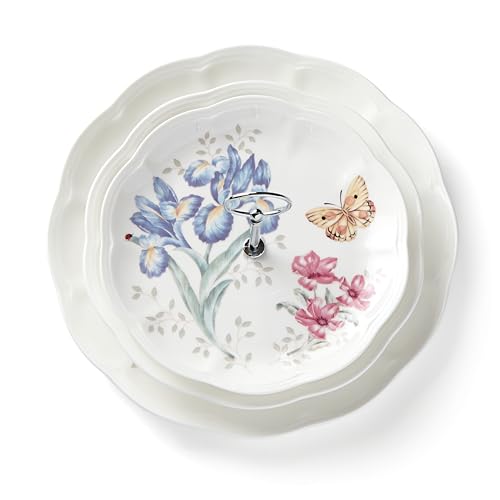 Lenox Butterfly Meadow 3-Tiered Server, 4.10 LB, Multi - Image 4