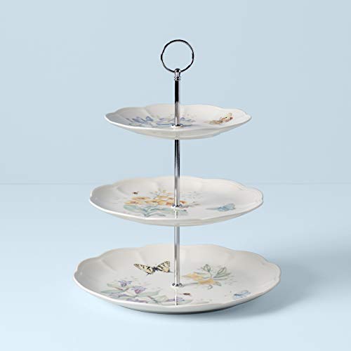 Lenox Butterfly Meadow 3-Tiered Server, 4.10 LB, Multi - Image 2
