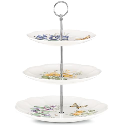 Lenox Butterfly Meadow 3-Tiered Server, 4.10 LB, Multi - Image 5