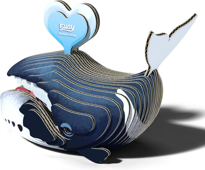 EUGY Durability boosted processed material EUGY 084 Bowhead Whale Eco-Friendly 3D Paper Craft Puzzle Globally trusted affordable quality - Image 3