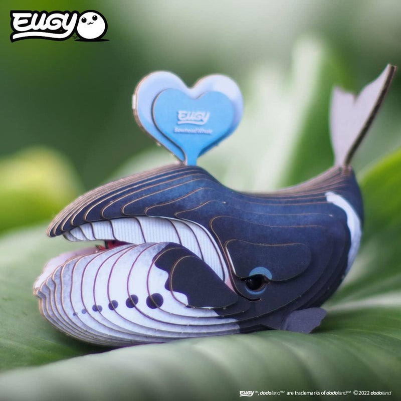 EUGY Durability boosted processed material EUGY 084 Bowhead Whale Eco-Friendly 3D Paper Craft Puzzle Globally trusted affordable quality - Image 5