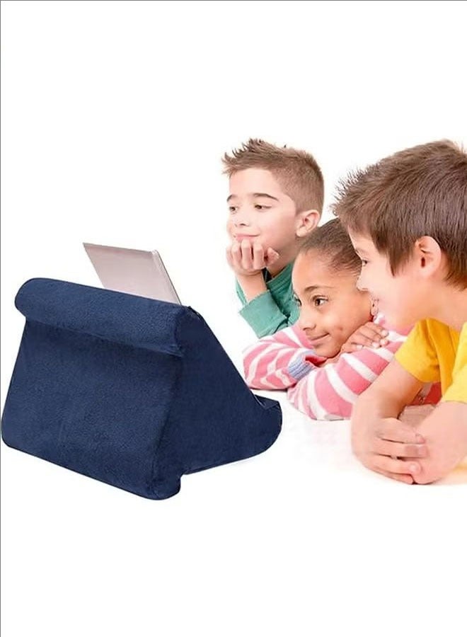 BLOOMING TIME Compressible Pillow Ipad Pillow Tablet Pillow Soft Pillow For Ipad, Multi-Angle Phone Pillow Knee Stand, Universal Ipad Tablet Reading Stand Pillow Stand For Ipad, Tablet Computer, Smart Phone, Dark Blue - Image 2