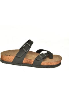 Fox Shoes K777613402 Black Suede Women's Flip Flops  - Image 5
