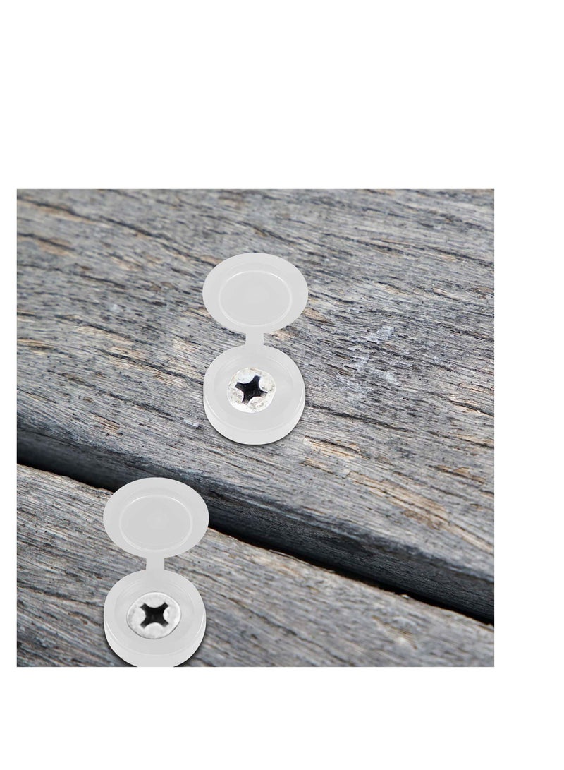 SYOSI Hinged Screw Cover Caps Plastic Screw Caps Fold Screw Snap Covers Washer Flip Tops, the Fold Screw Snap Covers Can Be Applied in Home, School, Yard, Shops, Offices and Other Places  - Image 5