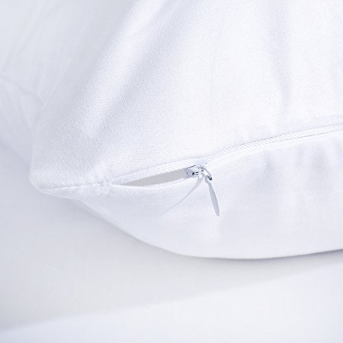 EVOLIVE Ultra Soft Microfiber Body Pillow Cover/Pillowcases 21"x54" with Hidden Zipper Closure (21"x54" Body Pillow Cover, White) - Image 3