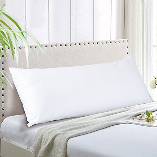 EVOLIVE Ultra Soft Microfiber Body Pillow Cover/Pillowcases 21"x54" with Hidden Zipper Closure (21"x54" Body Pillow Cover, White) - Image 2