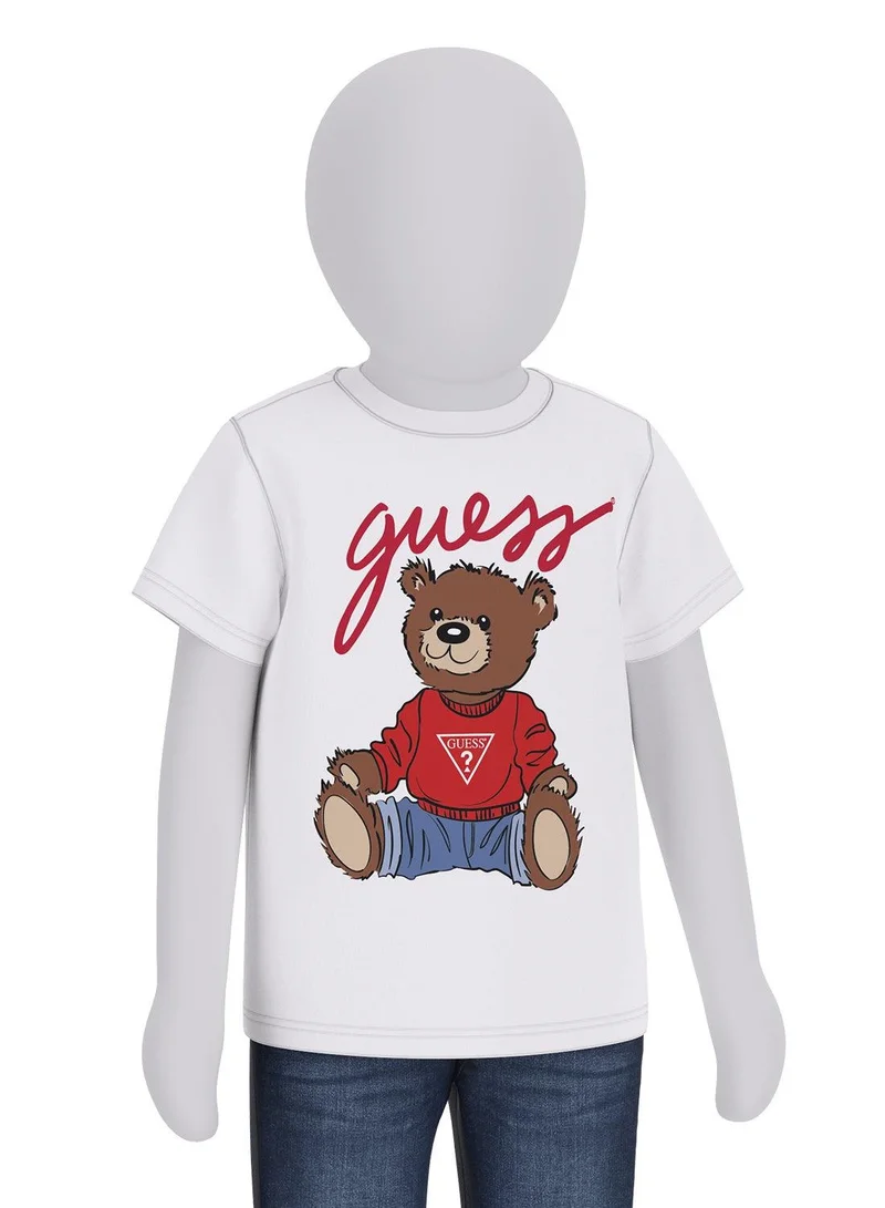 GUESS Kids Graphic Crew neck T-Shirt