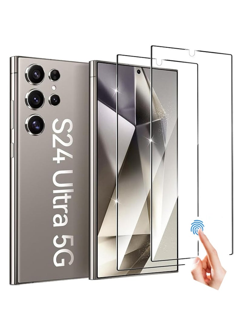 X-level Samsung Galaxy S24 Ultra Screen Protector 2Pack HD Clear Protective for S24 Ultra 6.8" Easy Installation, Military Grade Protection, Case Friendly Clear Fingerprint Unlock - Image 1