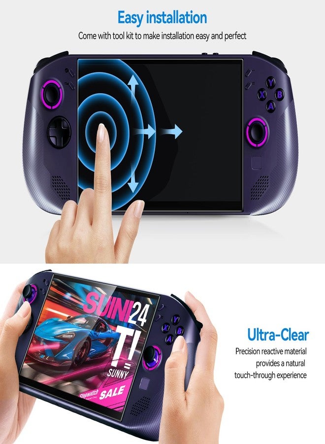 ivoler حماية شاشة ivoler عبوة 2 لجهاز Lenovo Legion Go S المحمول 2025، زجاج مقسى، تغطية كاملة 8 بوصة، شفاف فائق الدقة، مضاد للخدوش، مضاد لبصمات الأصابع - Image 5