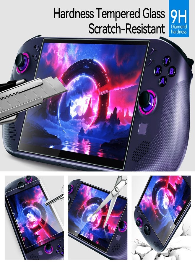 ivoler حماية شاشة ivoler عبوة 2 لجهاز Lenovo Legion Go S المحمول 2025، زجاج مقسى، تغطية كاملة 8 بوصة، شفاف فائق الدقة، مضاد للخدوش، مضاد لبصمات الأصابع - Image 3