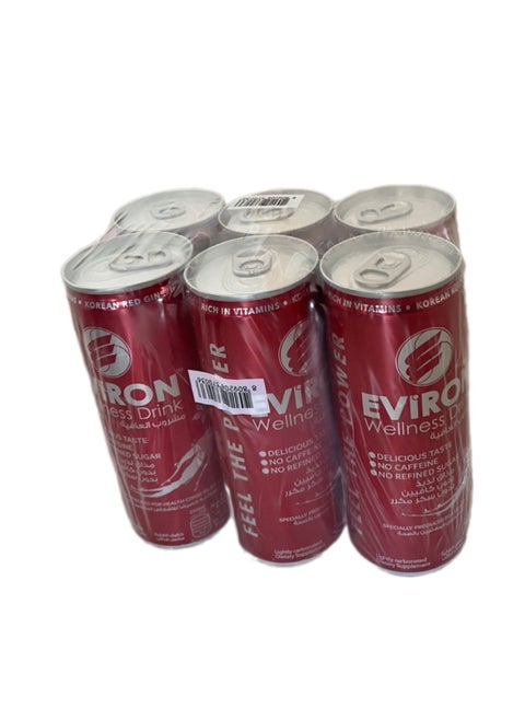 Lightly Carbonated Health Drink with Red Korean Ginseng & Oriental Exotic Fruit Extract, 250ml - No Caffeine, Refined Sugar & Preservatives, Specially Designed for Health Conscious People
