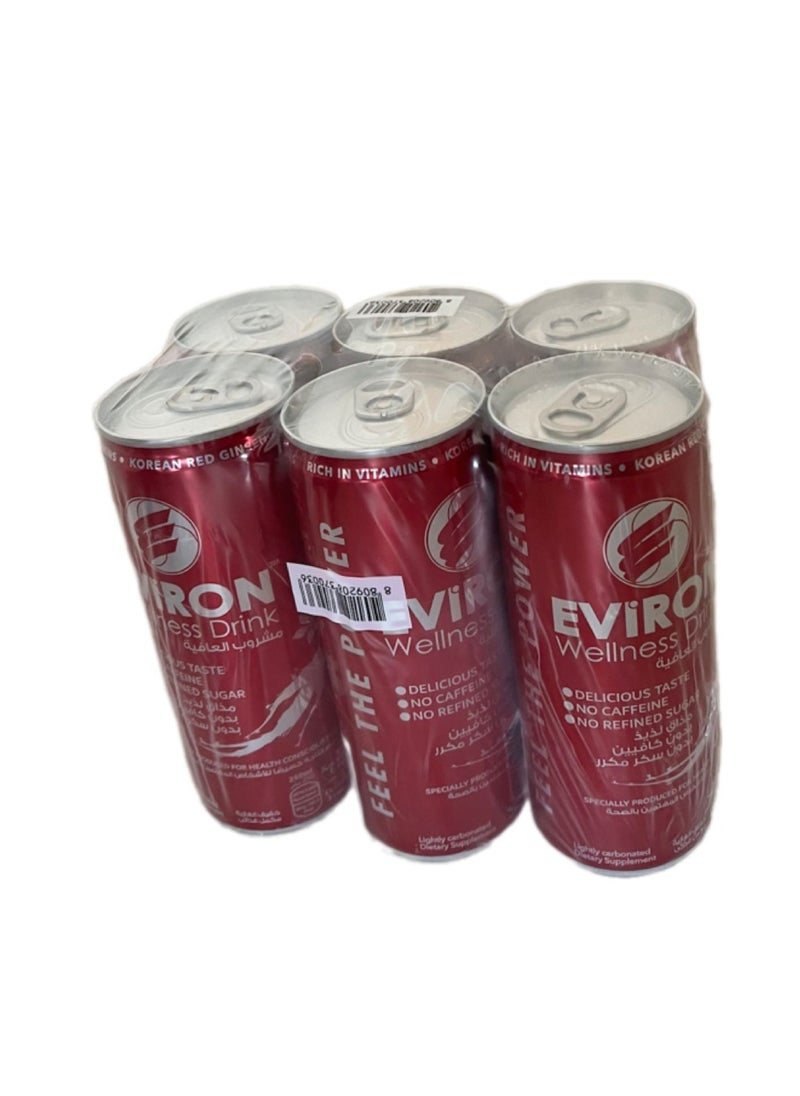 Lightly Carbonated Health Drink with Red Korean Ginseng & Oriental Exotic Fruit Extract, 250ml - No Caffeine, Refined Sugar & Preservatives, Specially Designed for Health Conscious People