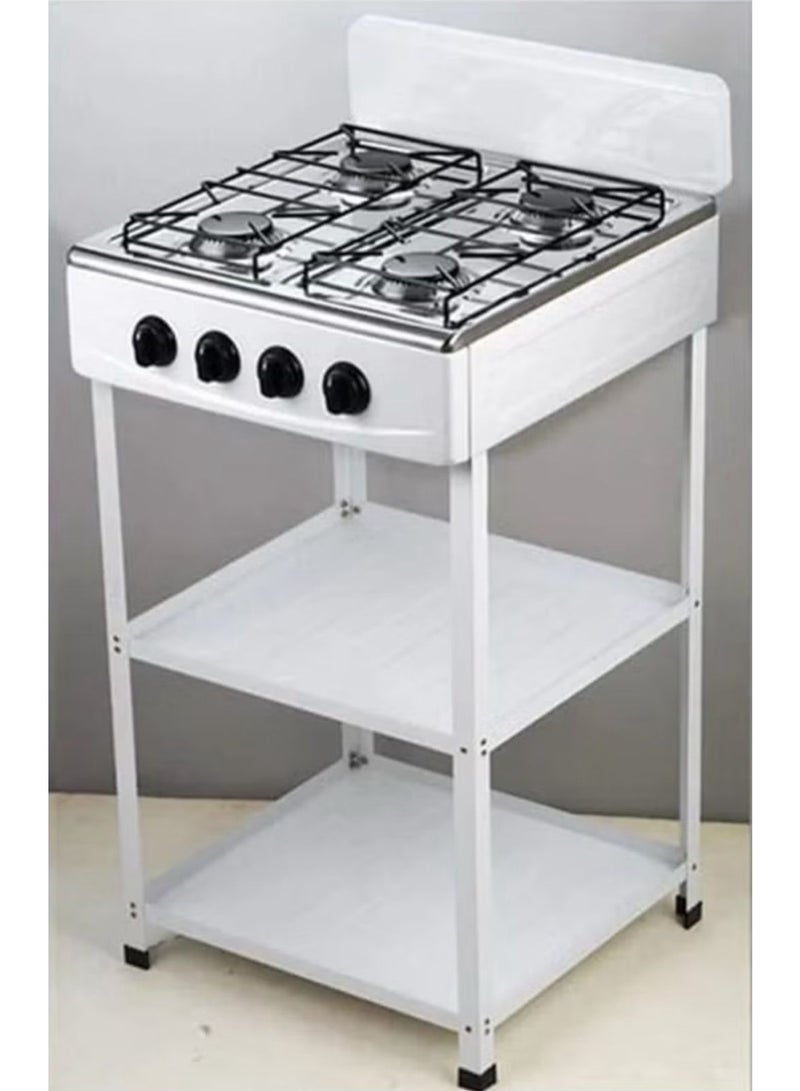 Denx 4 burner stainless steel gas stove ideal for home and camping use - Image 1