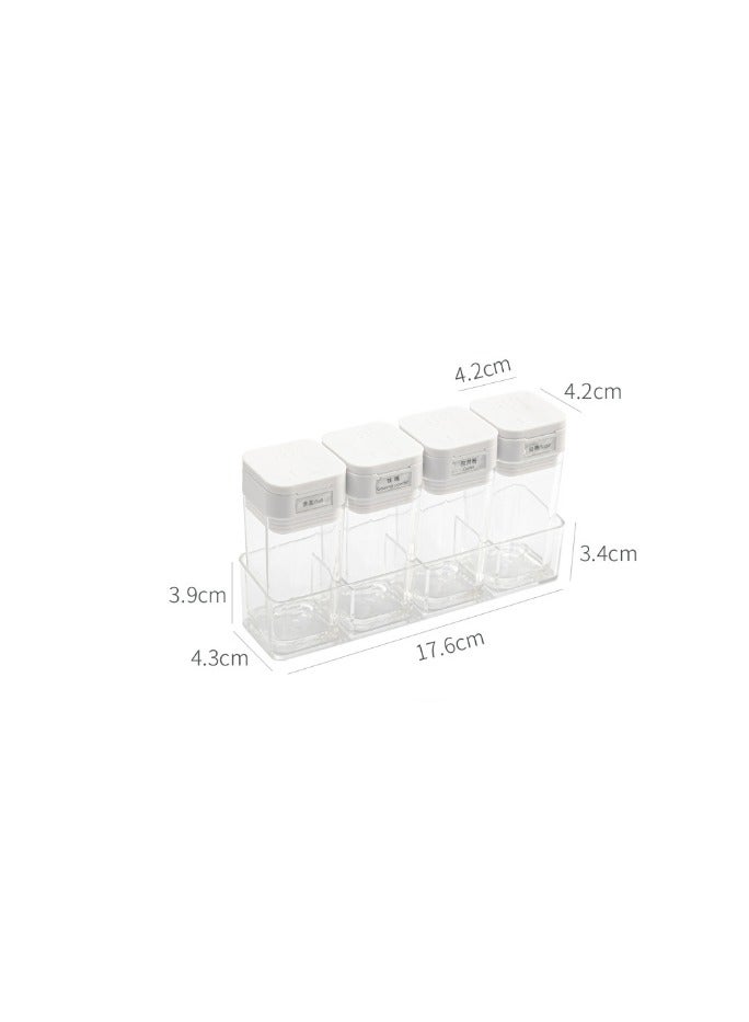 EBMINI Household Plastic Seasoning Jar Storage Box 
