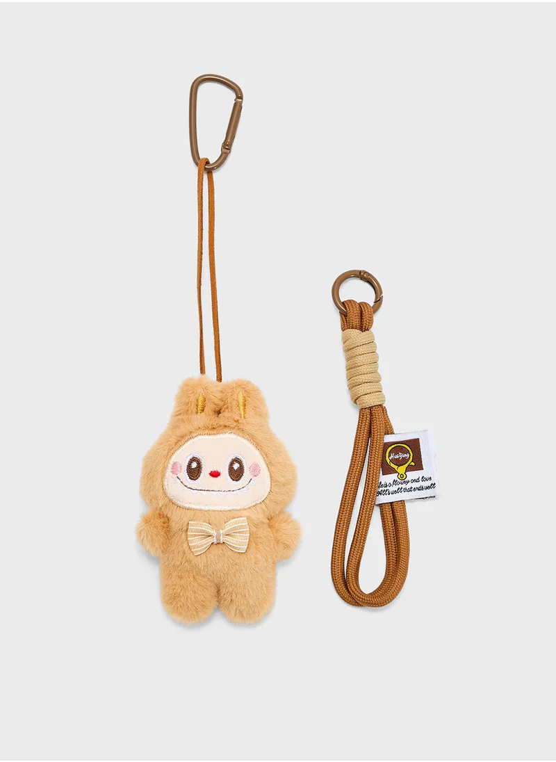 Ginger Mini Labubu Bag Charm