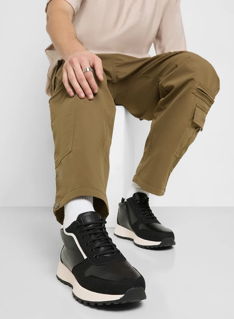 Robert Wood Smart Casual High Top Sneakers