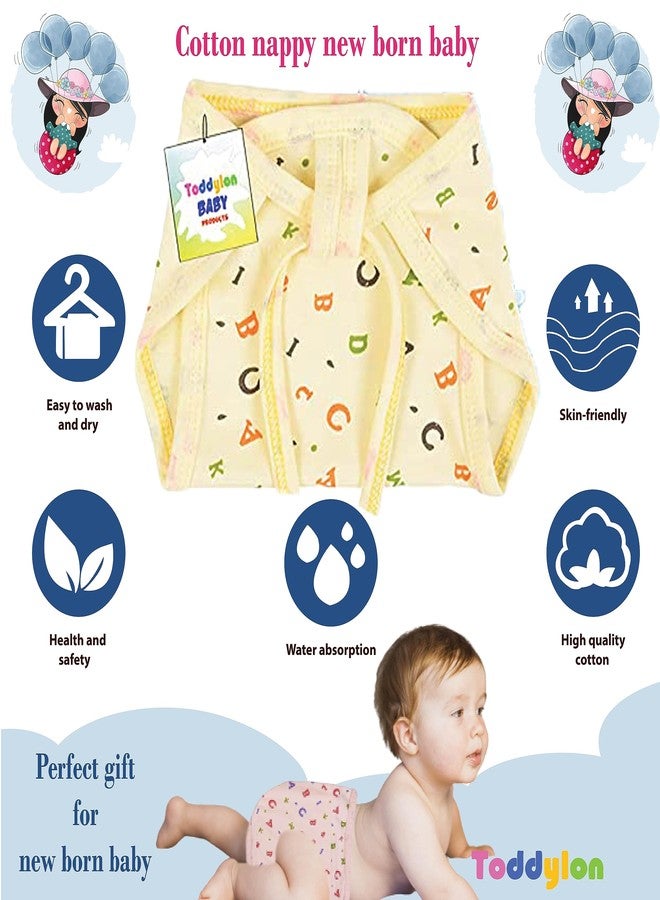 Toddylon Baby Products New Born Baby Clothes | Cloth Diapers | Langots | Nappies | Cotton | Reusable | Washable Nappy (0-6 Months, Pack of 10) - Image 5