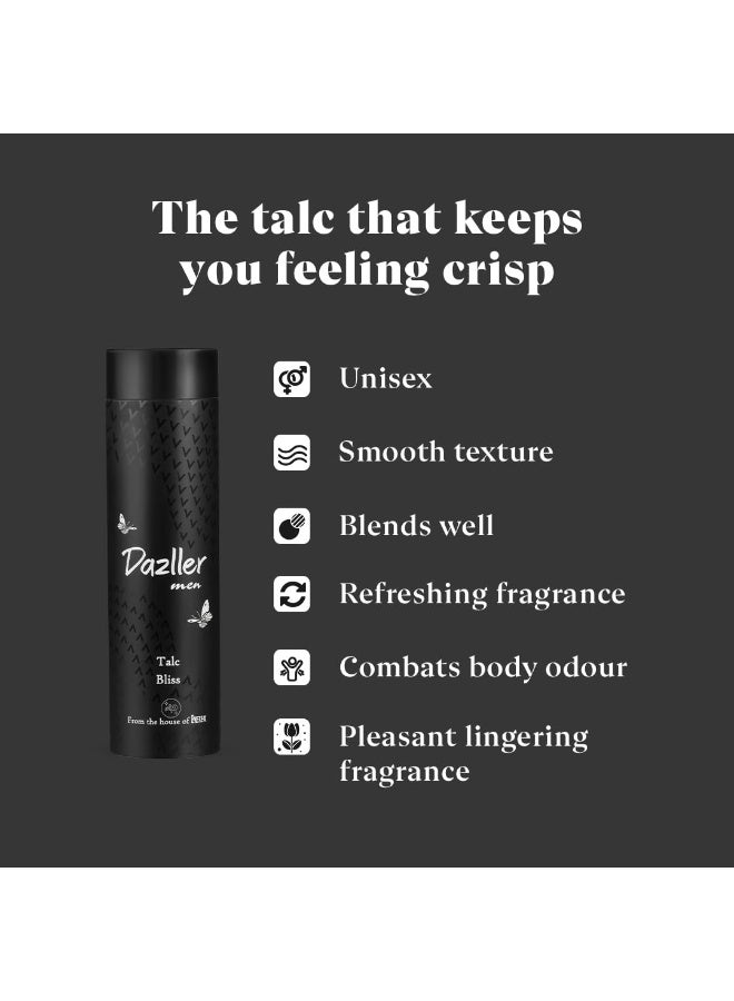Dazller Talc|Fresh & Long Lasting Talcum Powder|Bliss|300g - Image 3