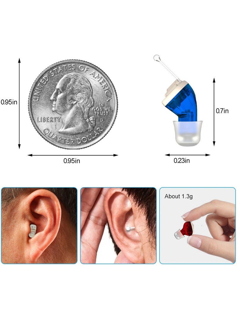 Mini Invisible Hearing-aid Sound Amplifier Volume Adjustable Ear Hearing Assistant Helper for Elderly Hearing Loss People - Image 4