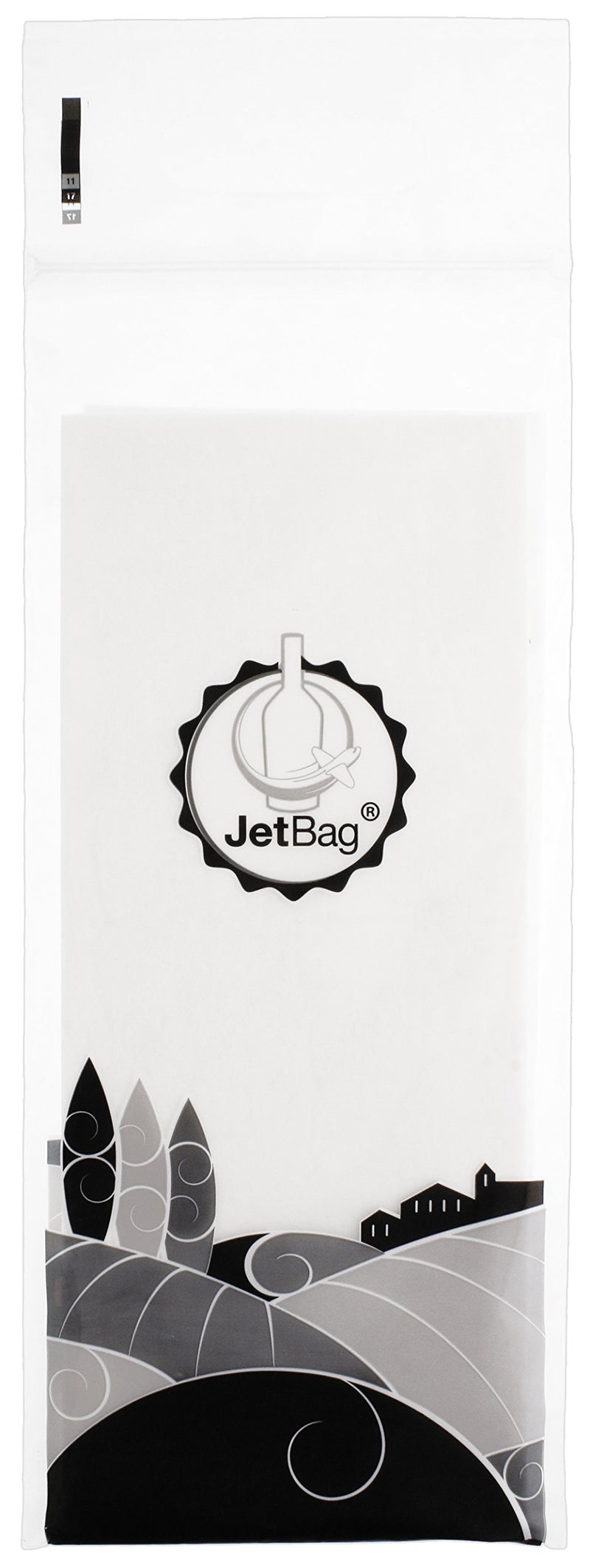 JetBag Jet Bag - Protective, Absorbent, Reusable Wine Bags for Travel (Set of 3) Made in the USA - Clear Back allows for Custom Insert - Image 2
