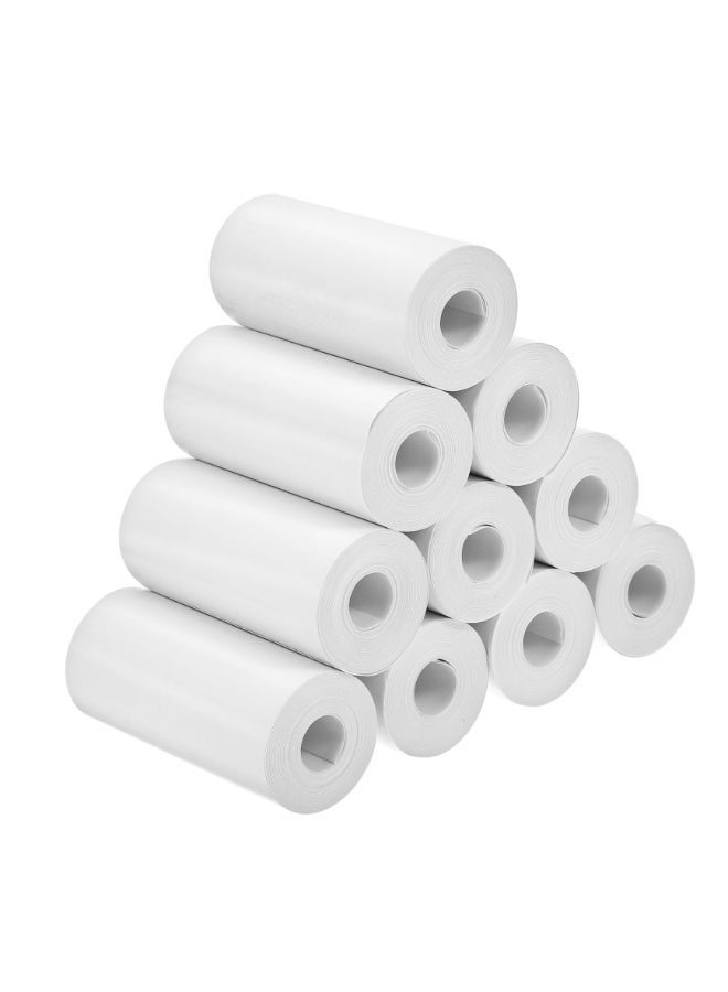 GOOJPRT 10 Rolls Thermal Printer Paper Rolls Mini Printer Sticker Thermal Sticker Paper for Memo Notetaking and Photo Printing Compatible Easy to Use,57x30mm - Image 3