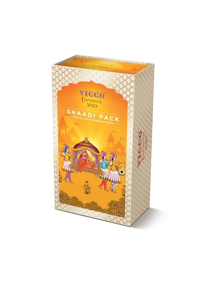 VICCO Turmeric Wso Shaadi Pack [200G | Pack Of 1]: Stain-Free, Ready-To-Use Ubtan For Haldi Ceremony (Shaadi Wali Haldi) - Image 1