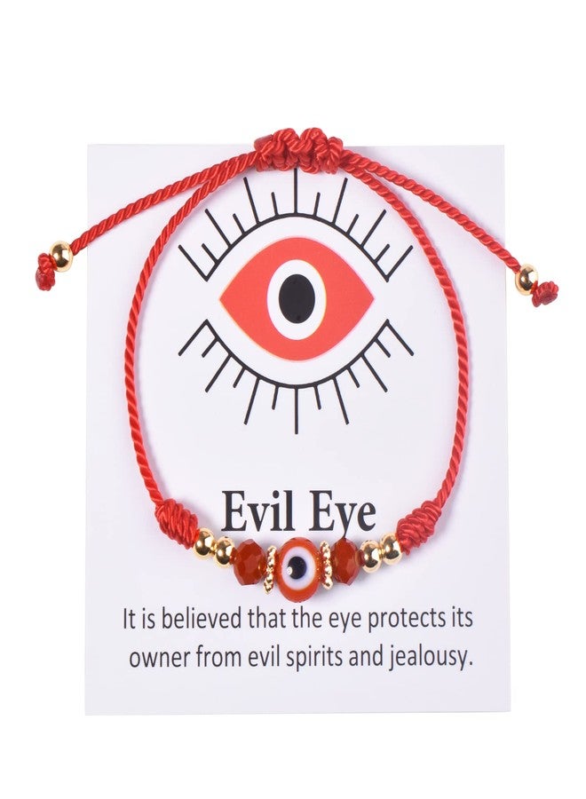 chorfla Evil Eye Bracelet Women Ojo Teen Red String Bracelet Protection Knot Bracelet Anklet Gift Christmas Red Rope Thread Kaballah Good Luck Bracelet Daughter Niece Friend Bff Sister - Image 1