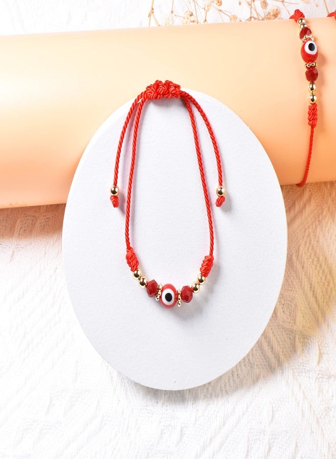 chorfla Evil Eye Bracelet Women Ojo Teen Red String Bracelet Protection Knot Bracelet Anklet Gift Christmas Red Rope Thread Kaballah Good Luck Bracelet Daughter Niece Friend Bff Sister - Image 4
