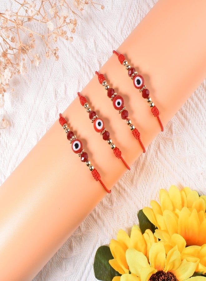 chorfla Evil Eye Bracelet Women Ojo Teen Red String Bracelet Protection Knot Bracelet Anklet Gift Christmas Red Rope Thread Kaballah Good Luck Bracelet Daughter Niece Friend Bff Sister - Image 3