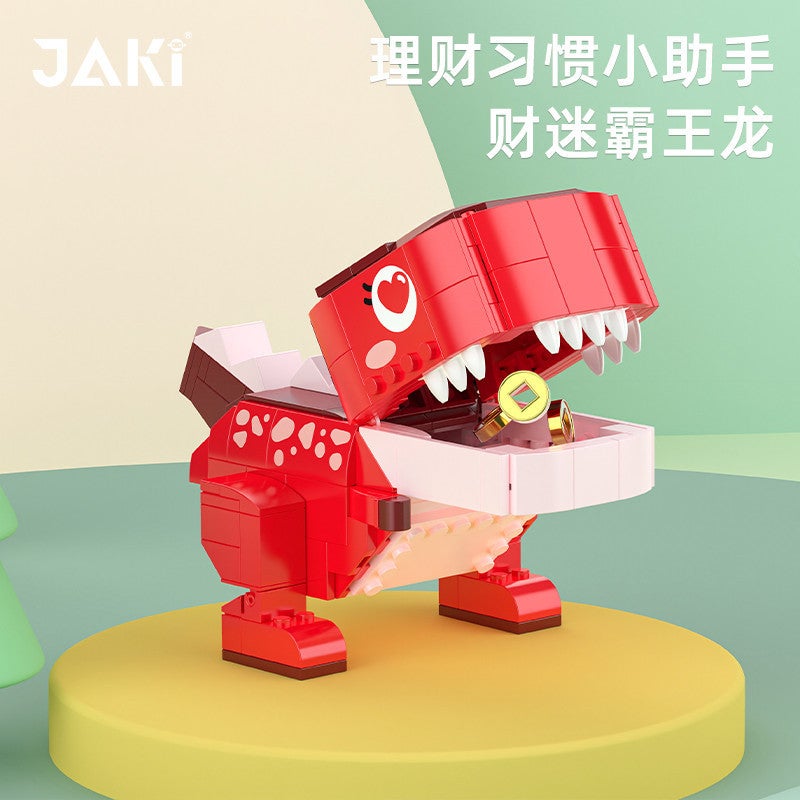 Jiaqi Jk5101 Stacked Music Dinosaur Po Frame Pen Holder Creative Desktop Ornaments Children'S Educational Assembly Building Block Toy - Image 5