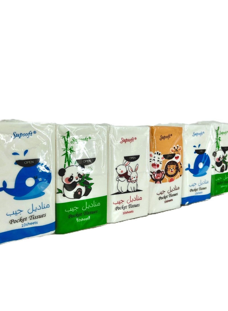 Rahalife Mini Tissue Pack – 18 Compact Packs (20 x 20 cm), Soft & Portable for Travel & Daily Use - Image 3