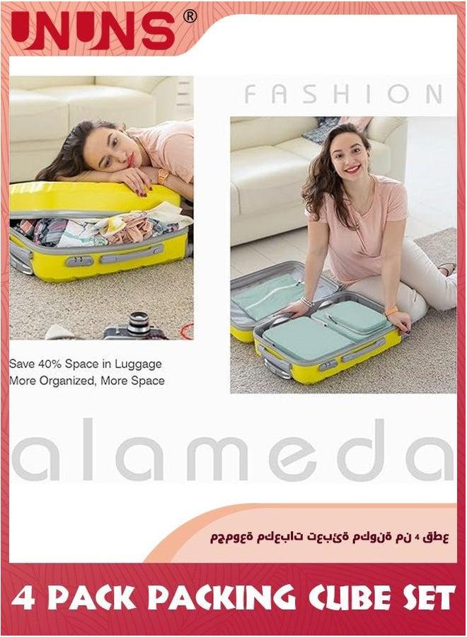 UNUNS Packing Cube Set,4Pcs Compression Cubes For Suitcases,Lightweight Bags Organizer Luggage - Image 4