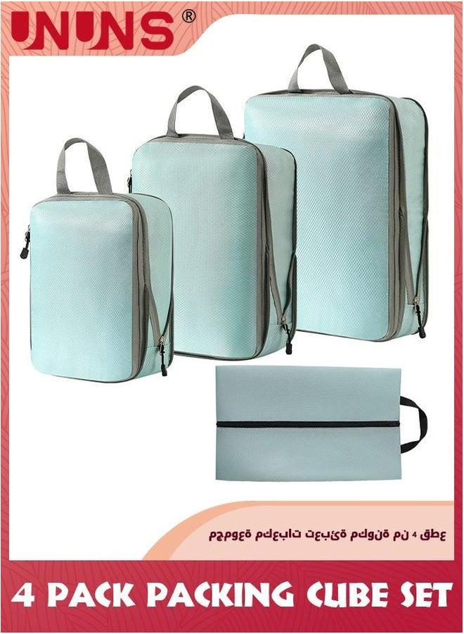 UNUNS Packing Cube Set,4Pcs Compression Cubes For Suitcases,Lightweight Bags Organizer Luggage - Image 1