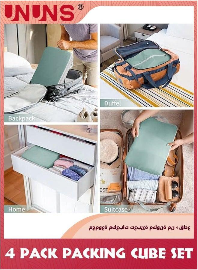 UNUNS Packing Cube Set,4Pcs Compression Cubes For Suitcases,Lightweight Bags Organizer Luggage - Image 2