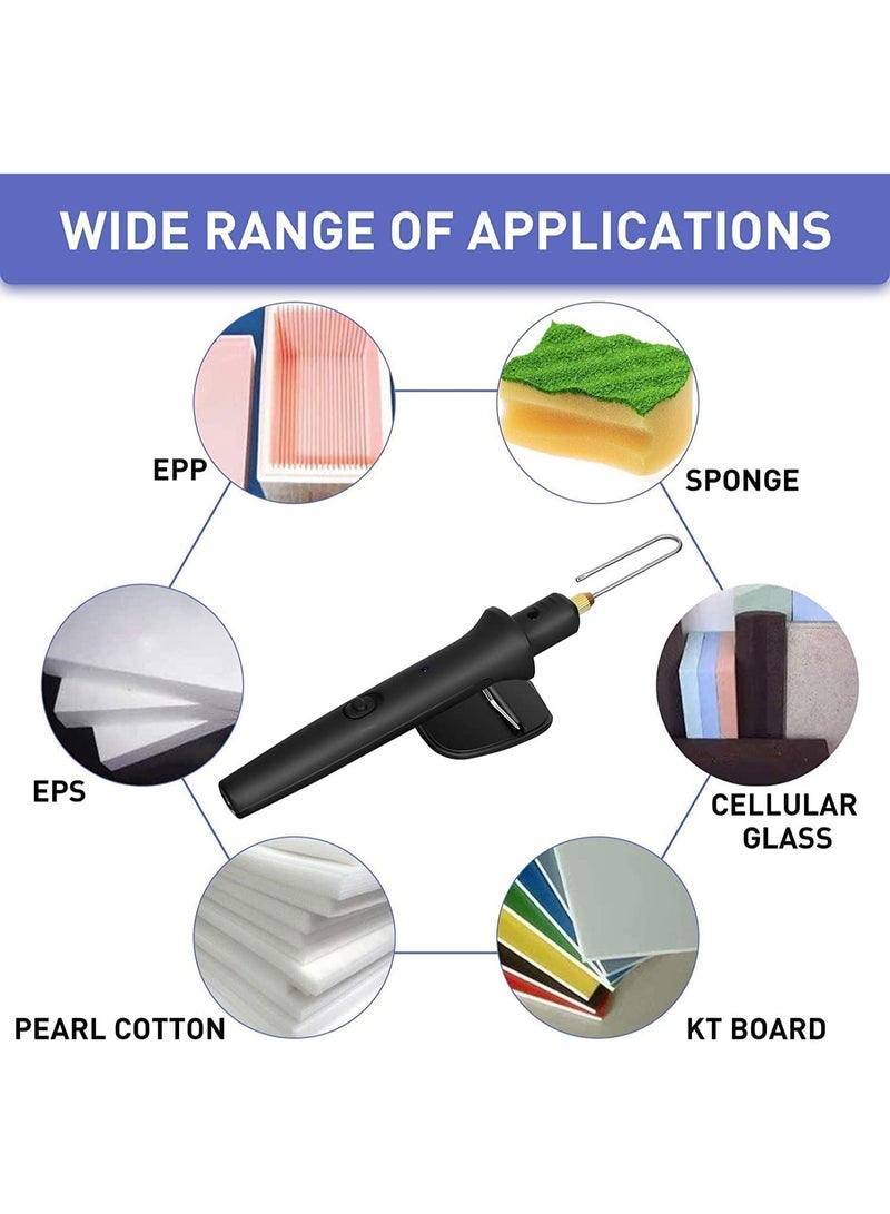 Sakina 4 in 1 Foam Cutter Set, 18W Electric Styrofoam Cutting Tools Kit, 100-240V Hot Wire Cutter Tool With Power Adapter For DIY Craft, Small Cutting Project, Foam Carving & Digging - Image 5