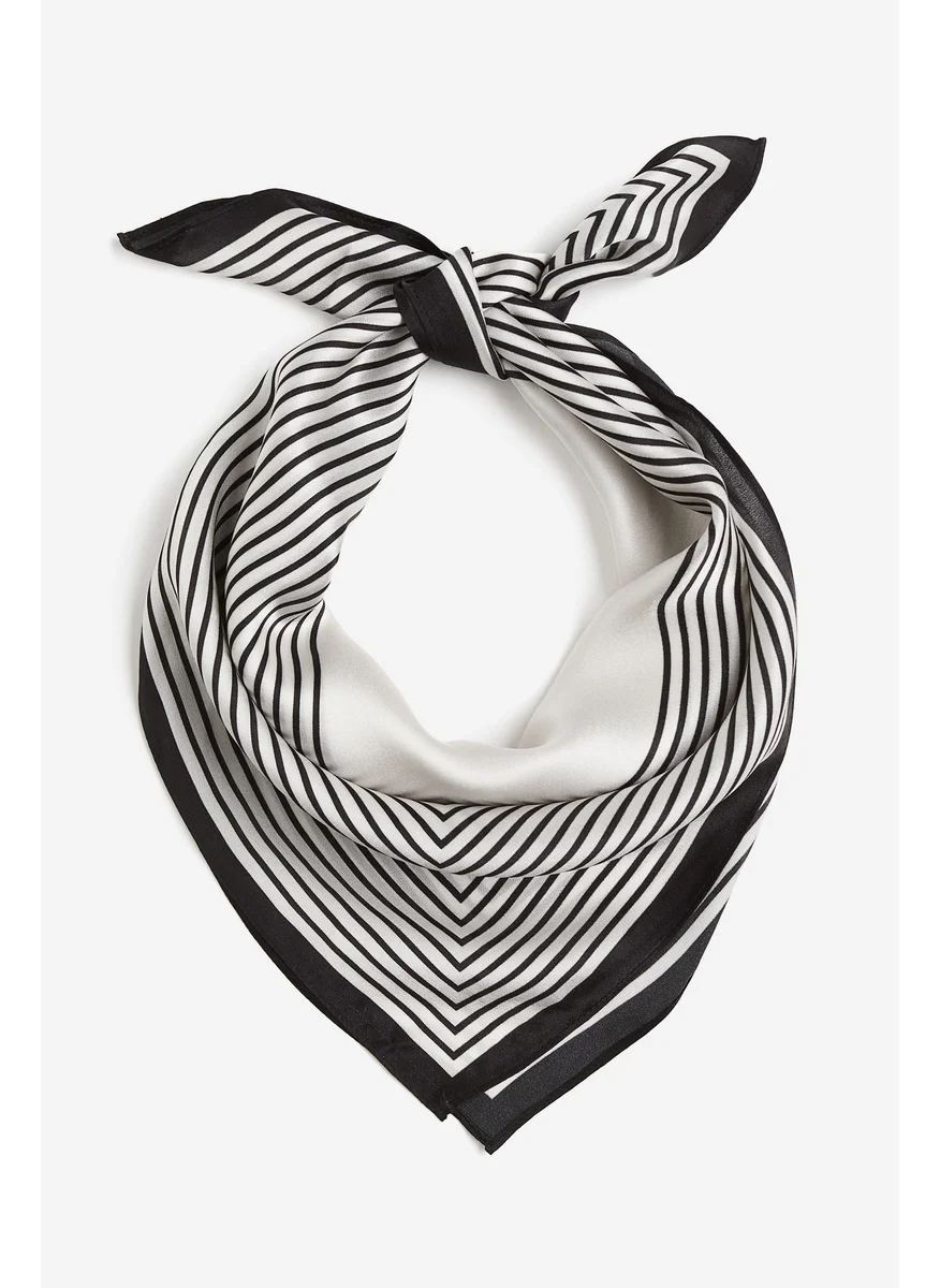 H&M Printed Silk Scarf