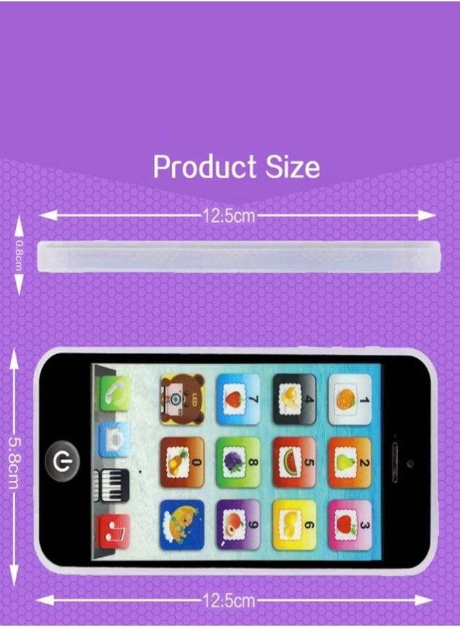 BELLSBERRY هاتف تعليمي تفاعلي للأطفال - موبايل موسيقي وتعليمي باللغة الإنجليزية - Image 2