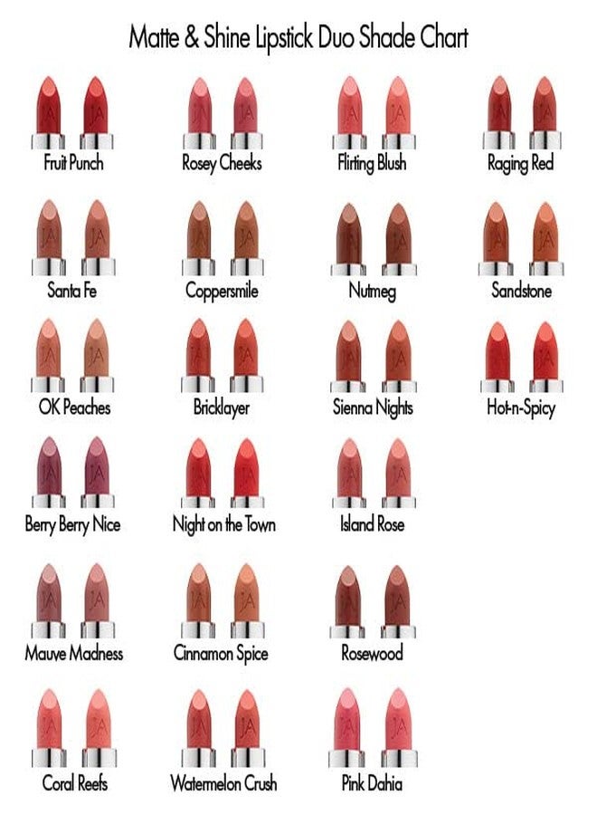 Jerome Alexander Matte & Shine Lipstick 104 - Berry Berry Nice - Image 4