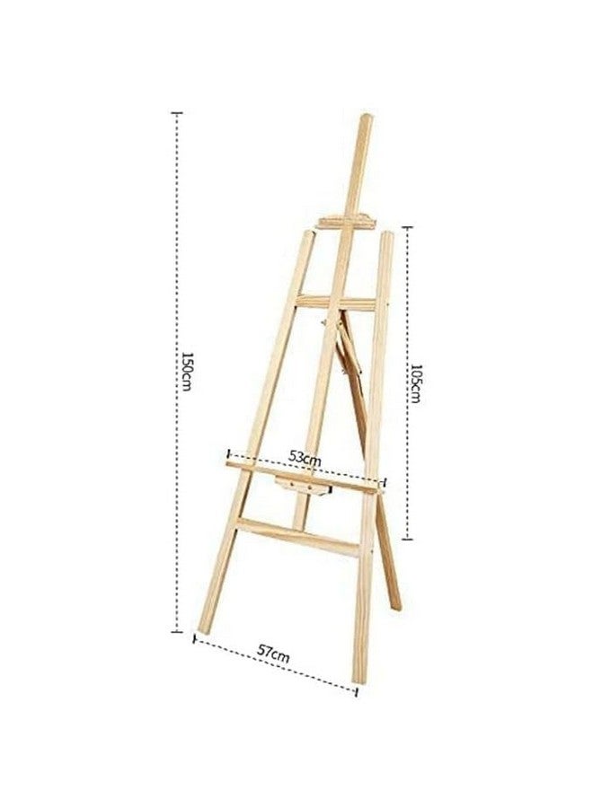 Chocozone 5feet Easel Stand for Painting Easel Stand for White Board with Adjustable Height & Angle Indoor & Outdoor Advertisement Board (Wood) - Image 5