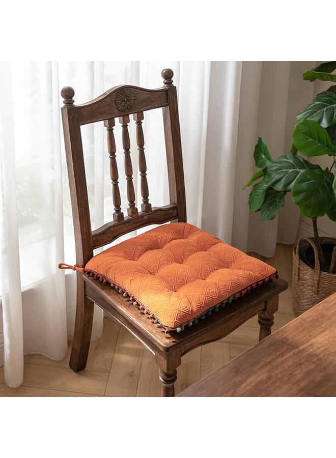 الأزرق جي دبليو وسادة حديثة بسيطة كرسي وسادة ذات لون نقي غرفة المعيشة كرسي طعام وسادة مؤخرة الجلوس لفترة طويلة غير قابلة للانزلاق مع وسادة مقعد مربعة - Image 2