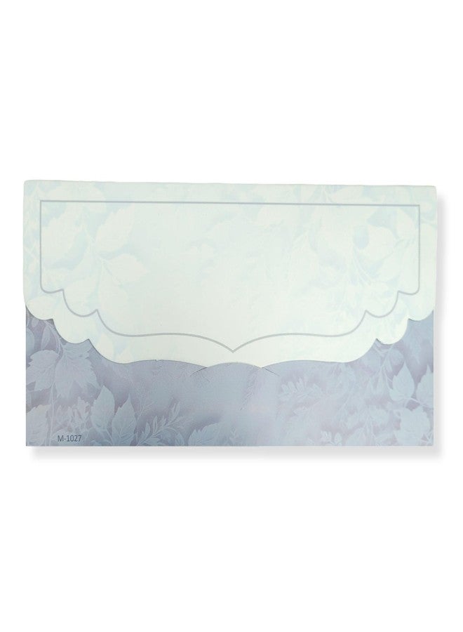 Fonsie cash shagun fancy design envelopes pack of 10 for gifting money on wedding gift, baby shower gift, shagun, family gatherings(Blue Flower) - Image 2